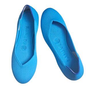 Rothy's The Flat Retired Peacock Blue Size 6 No Signs of Wear